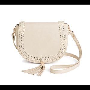 Off white / Light Tan Briggs Saddle Crossbody